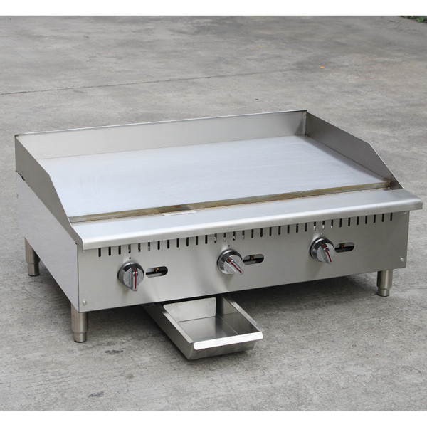 Countertop commercial griddle 3 burner
