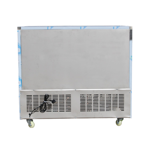 Under counter double glass door display refrigerator