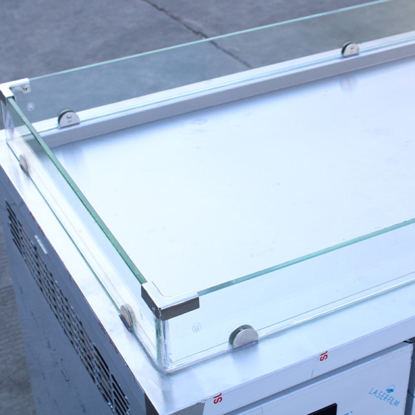 Double door salad prep table refrigerator