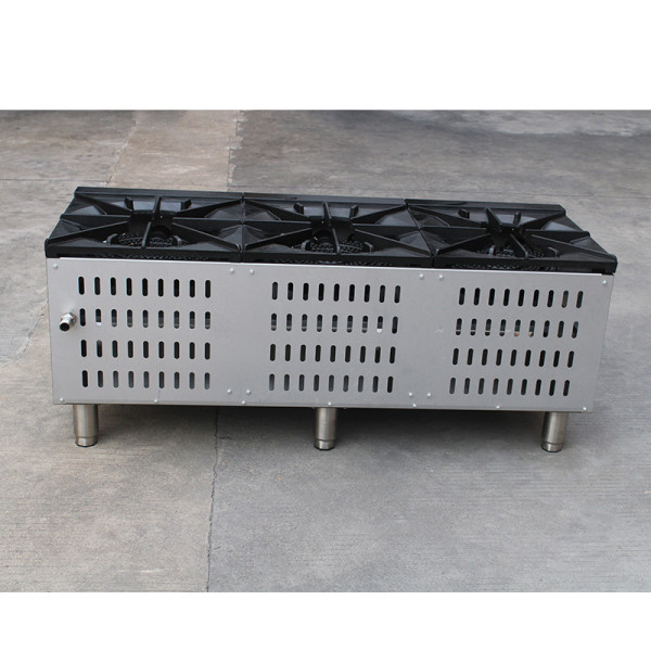 Triple stock pot stove commercial
