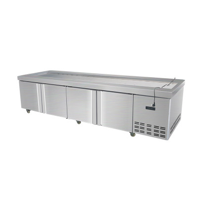 Pizza Prep Work Making Table Refrigerator