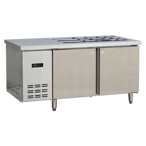 Salad Top Display Refrigerator Counter Display