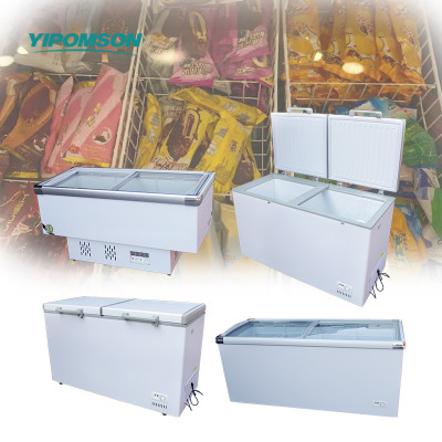 Commercial stainless steel ice cream freezer for shop