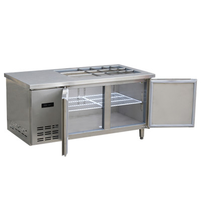Salad Top Display Refrigerator Counter Display