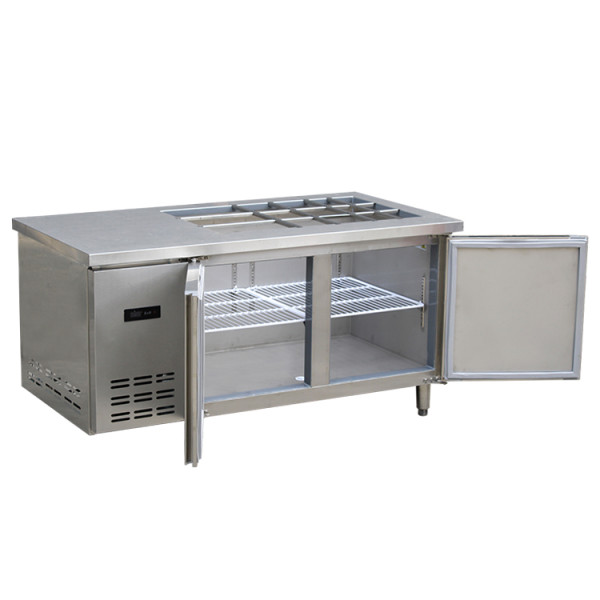 Salad Top Display Refrigerator Counter Display