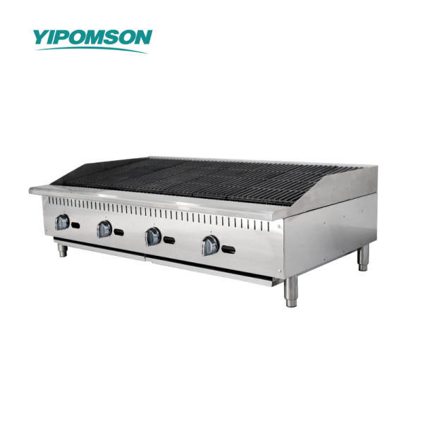Commercial Gas Charbroiler Griddle
