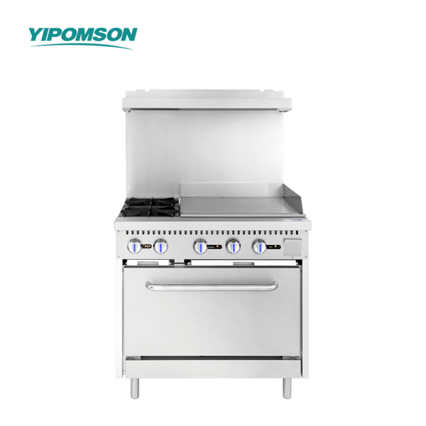 36-Inch Gas Range with Griddle and Oven