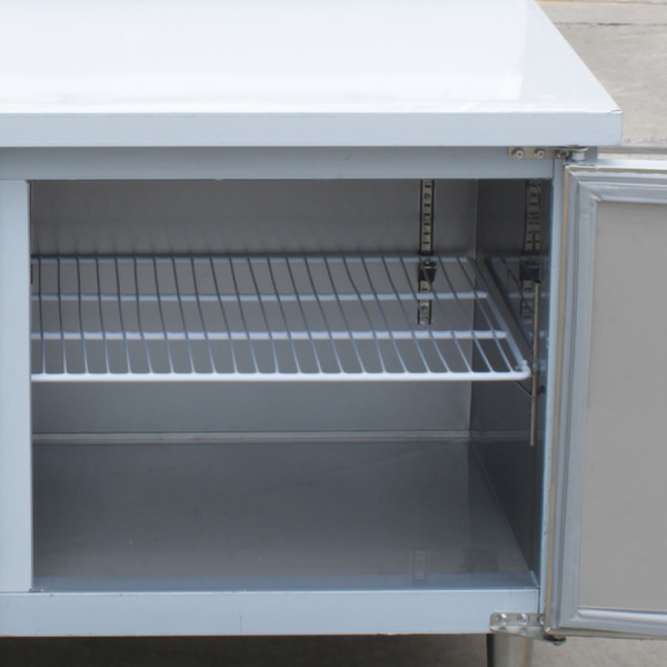 Commercial 2 door worktable refrigerator