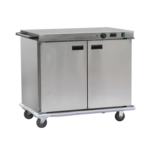 Mechanical control food warmer cart