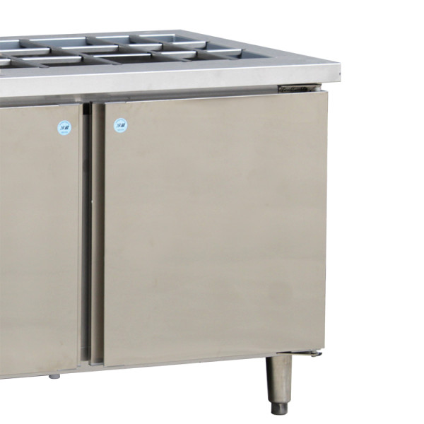 Salad Top Display Refrigerator Counter Display