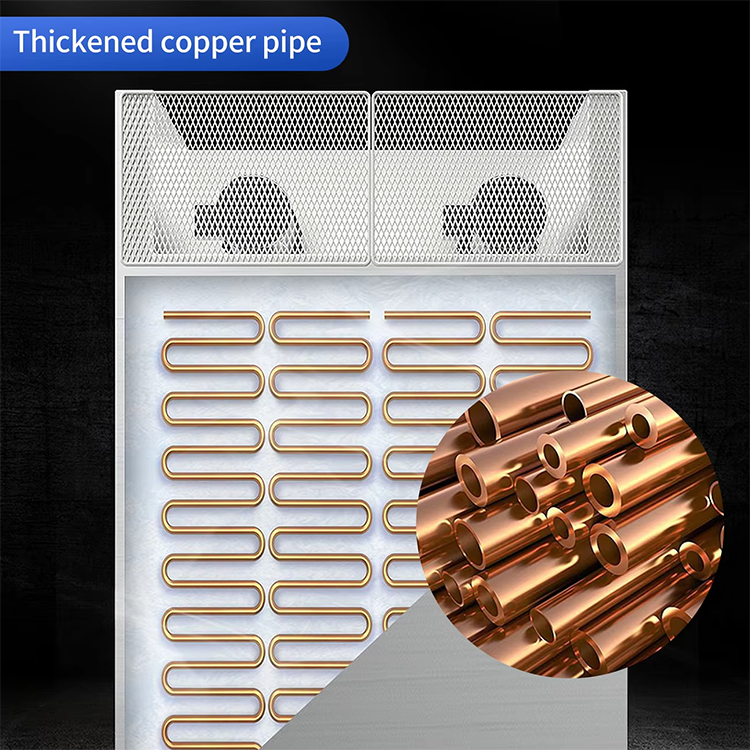 All copper tube refrigerator
