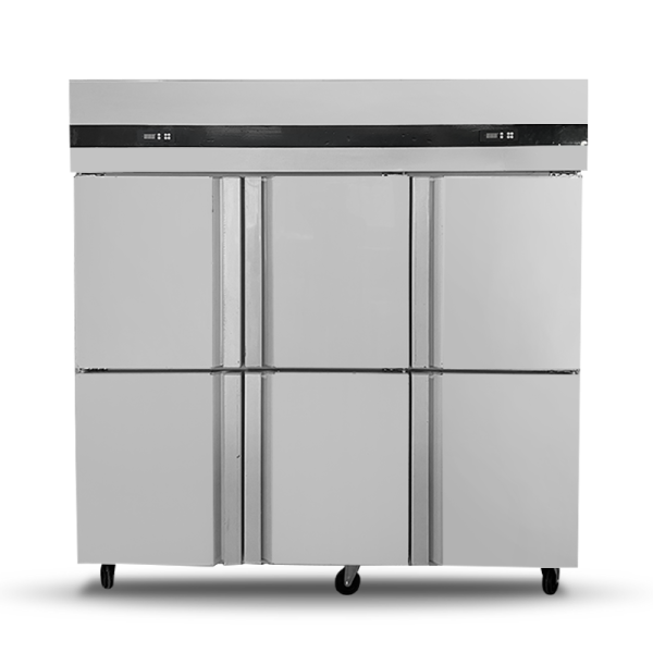 Kitchen Six Door Refrigeration Equipment Upright Freezer