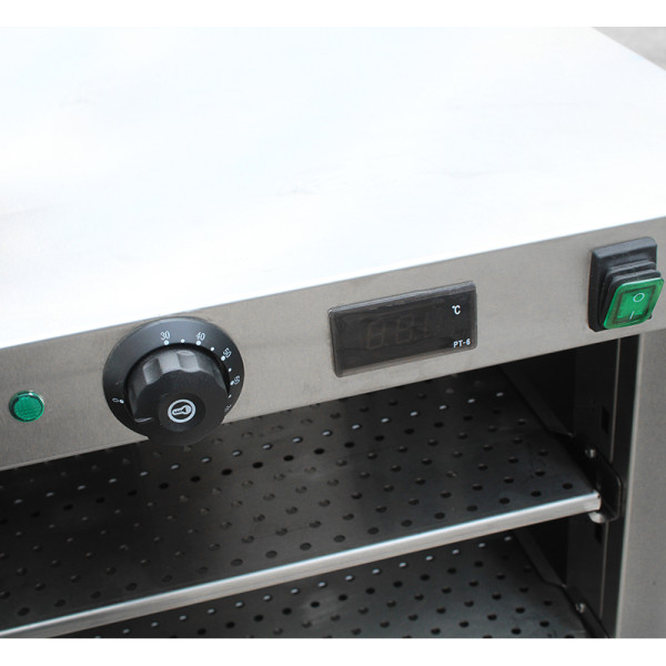 Mechanical control food warmer cart