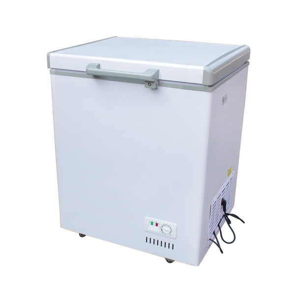 Commercial chest freezer top open