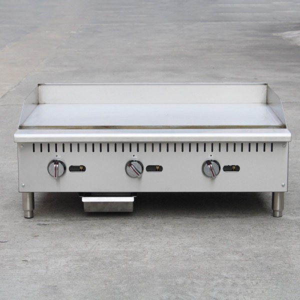 Countertop commercial griddle 3 burner
