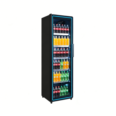 Commercial single door drink display fridge