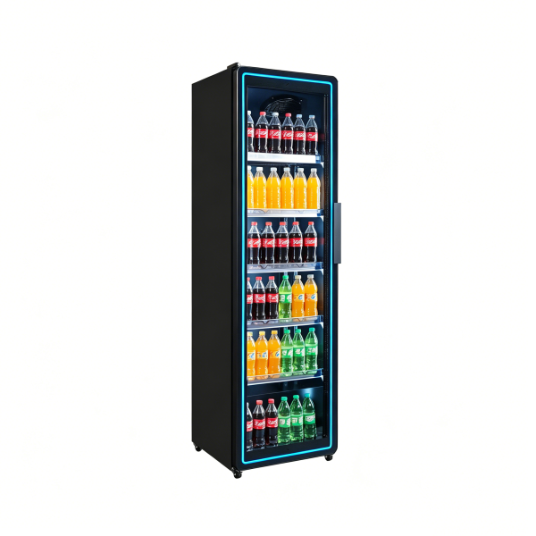 Commercial single door drink display fridge