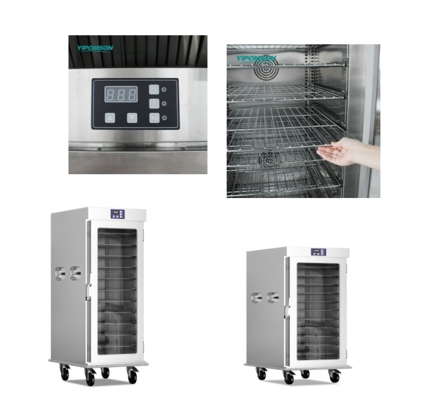 Insulated Glass Door Food Cart for Hospital Use