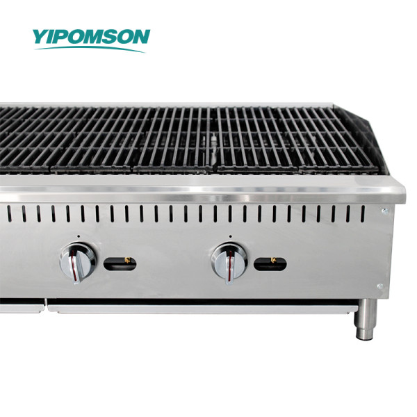 Commercial Gas Charbroiler Griddle