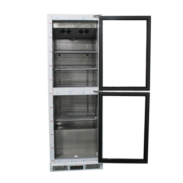 CE certified glass door cooler for retail food