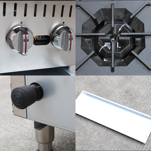 Commercial 2-Burner Countertop Claypot Stove