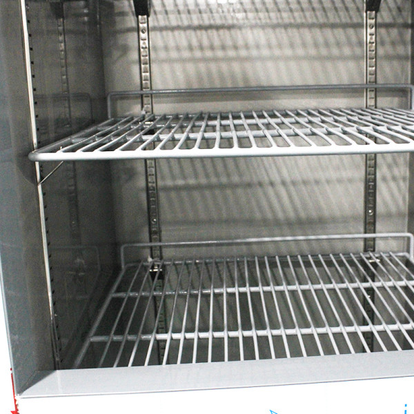 Steel worktable refrigerator with 9 drawers