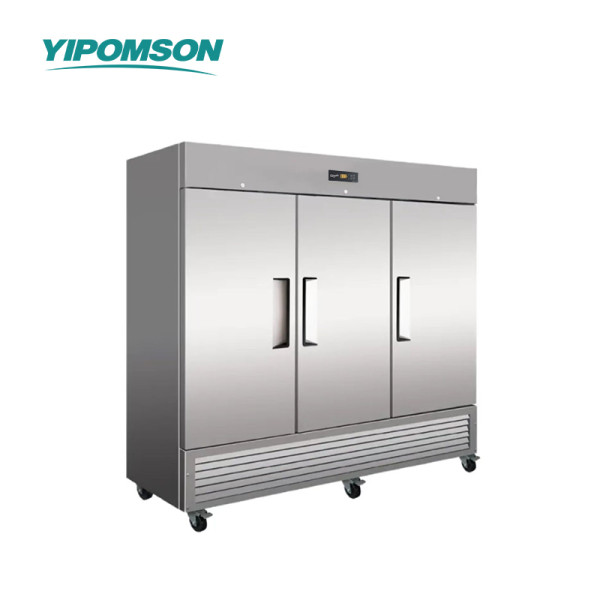 3-Door Stainless Steel Commercial Refrigerator