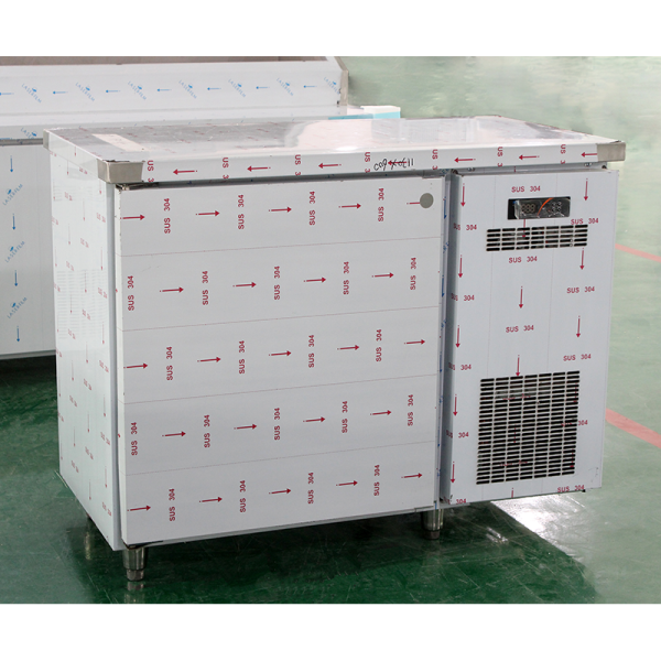 Large capacity stainless steel prep fridge