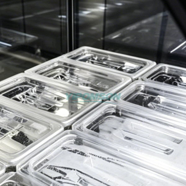 Black Curved Glass Ice Cream Display Freezer