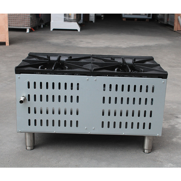 2 burner gas stock pot range