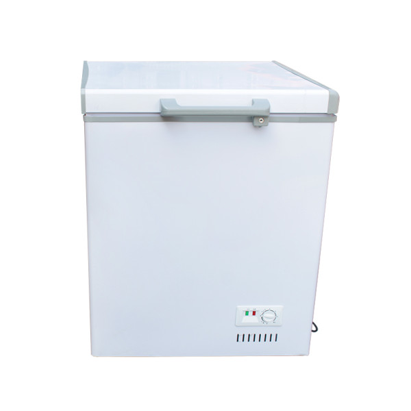 Commercial chest freezer top open