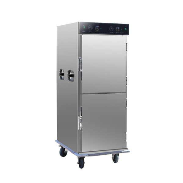 double door banquet serving cart