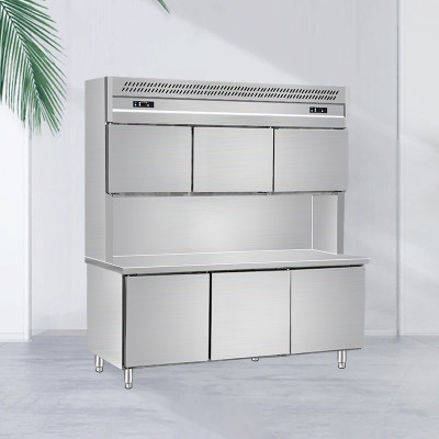 Vertical stainless steel Freezer Workbench Cooler