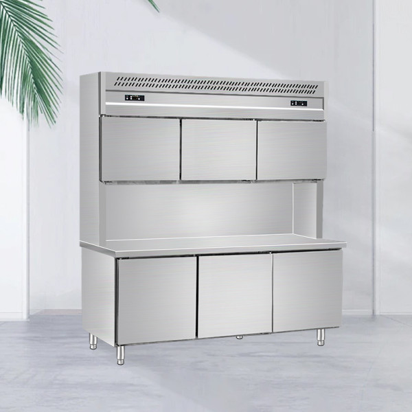 Vertical stainless steel Freezer Workbench Cooler