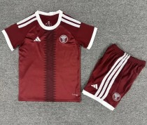 2026 Qatar Home Kids Soccer Jersey