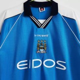 1999-2001 Man City Home Retro Soccer Jersey