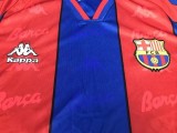 1996-1997 RONALDO # 9 BAR Home Red and Blue Retro Soccer Jersey