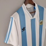1993 Argentina Home Retro Soccer Jersey