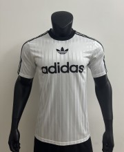 2025 AD Casual White Player Version Training shirts *三叶草