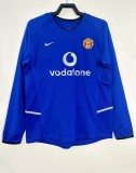 2002-2003 Man Utd Third Long Sleeve Retro Soccer Jersey