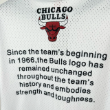 2026 BULLS White Retro High Quality Casual T-Shirt #MN