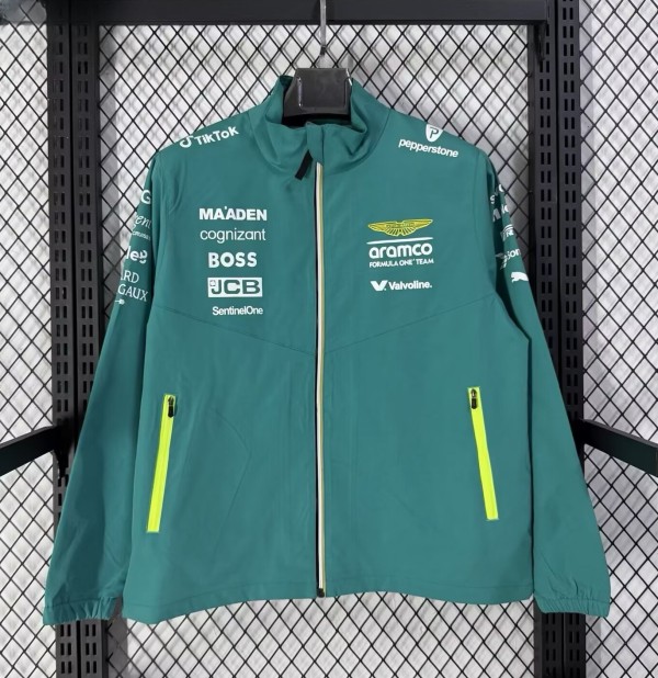 2026 Aston Martin Green Windbreaker