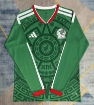 2026 World Cup Mexico Home Long Sleeve Fans Soccer Jersey (长袖)