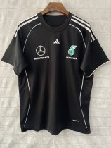 2025 F1 Benz New Pattern Short Sleeve Racing Suit
