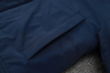 24-25 Marseille Royal Blue Hooded Windbreaker Fabric Cotton Coat (白标)