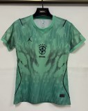 2026 Brazil Green GoalKeeper Women Fans Soccer Jersey (女)