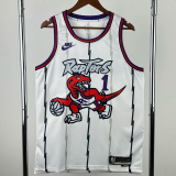 25-26 Raptors McGRADY #1 White Retro Top Quality Hot Pressing NBA Jersey