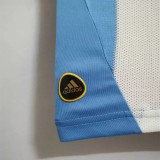 2010 Argentina Home Retro Soccer Jersey