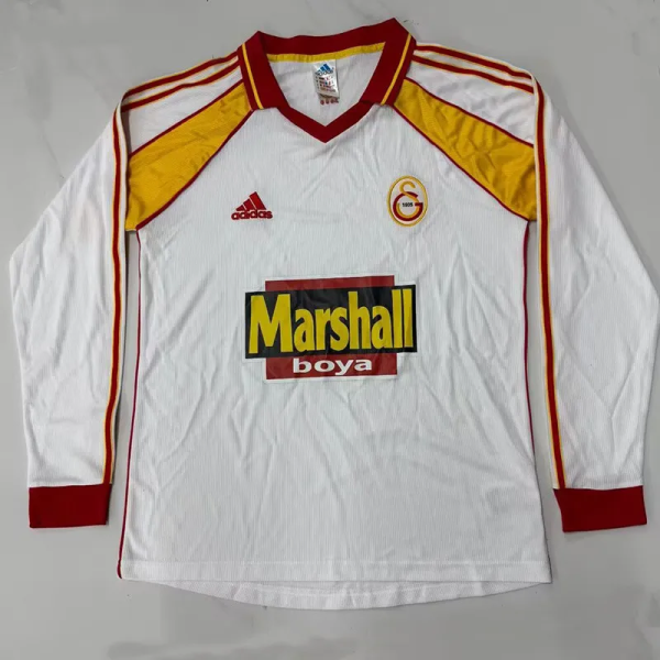 1999-2000 Galatasaray Away Long Sleeve Retro Soccer Jersey (长袖)