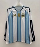 2026 World Cup Argentina Home Long Sleeve Fans Soccer Jersey (长袖)